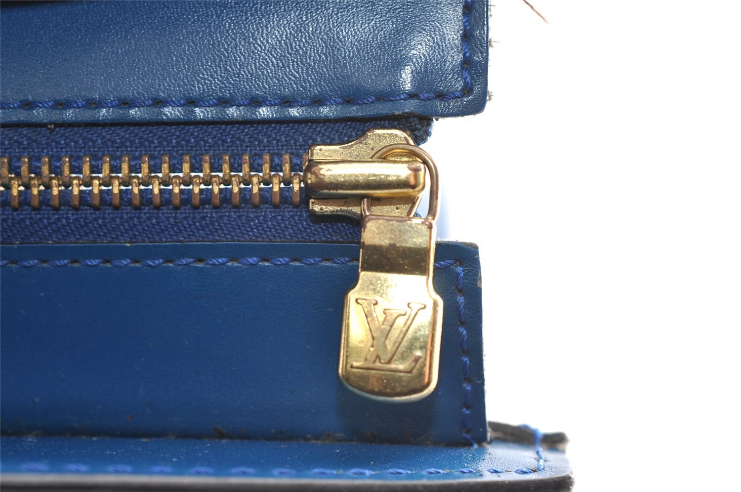 Authentic Louis Vuitton Epi Riviera Hand Bag Blue M48185 LV Junk 6516I