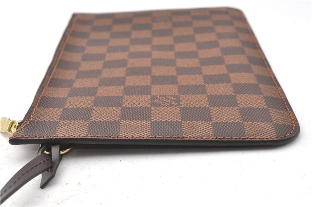 Authentic Louis Vuitton Damier Neverfull Pouch Purse Clutch Bag LV 6517F