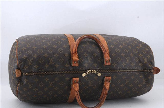 Authentic Louis Vuitton Monogram Keepall 55 Travel Boston Bag M41424 LV 6518D