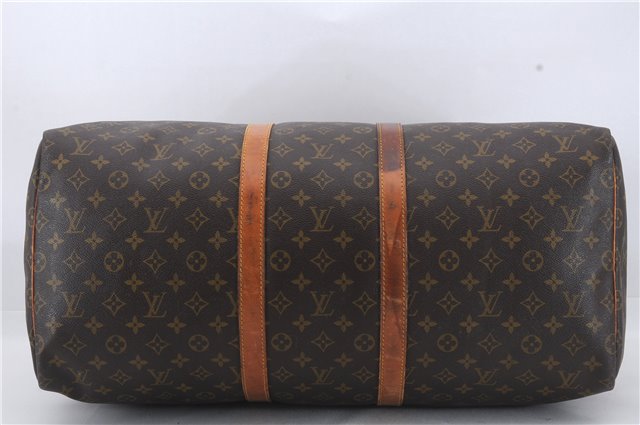 Authentic Louis Vuitton Monogram Keepall 55 Travel Boston Bag M41424 LV 6518D