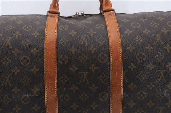 Authentic Louis Vuitton Monogram Keepall 55 Travel Boston Bag M41424 LV 6518D