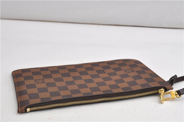 Authentic Louis Vuitton Damier Neverfull Pouch Purse Clutch Bag LV 6518F