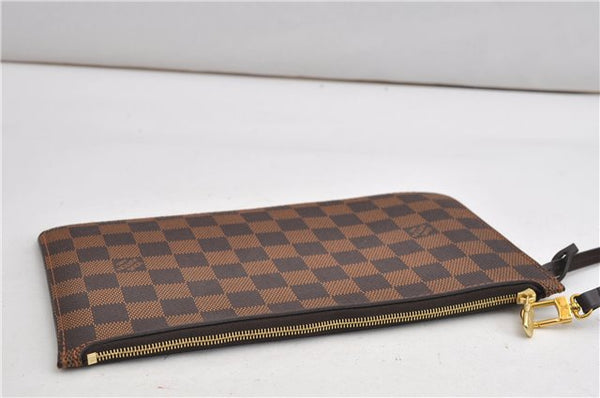 Authentic Louis Vuitton Damier Neverfull Pouch Purse Clutch Bag LV 6518F