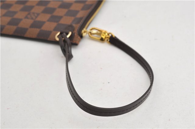 Authentic Louis Vuitton Damier Neverfull Pouch Purse Clutch Bag LV 6518F