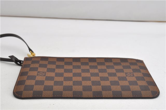 Authentic Louis Vuitton Damier Neverfull Pouch Purse Clutch Bag LV 6518F