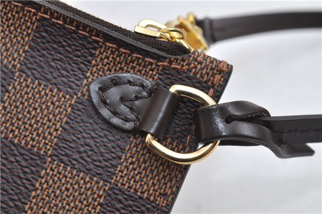 Authentic Louis Vuitton Damier Neverfull Pouch Purse Clutch Bag LV 6518F
