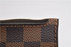 Authentic Louis Vuitton Damier Neverfull Pouch Purse Clutch Bag LV 6518F