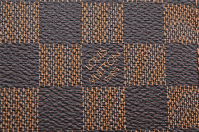Authentic Louis Vuitton Damier Neverfull Pouch Purse Clutch Bag LV 6518F