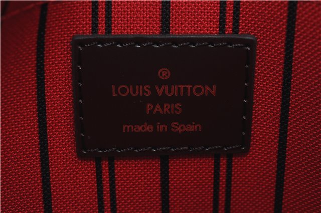 Authentic Louis Vuitton Damier Neverfull Pouch Purse Clutch Bag LV 6518F