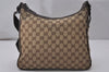 Authentic GUCCI Shoulder Cross Body Bag GG Canvas Leather 131211 Brown 6518I