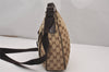 Authentic GUCCI Shoulder Cross Body Bag GG Canvas Leather 131211 Brown 6518I