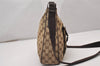 Authentic GUCCI Shoulder Cross Body Bag GG Canvas Leather 131211 Brown 6518I