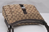 Authentic GUCCI Shoulder Cross Body Bag GG Canvas Leather 131211 Brown 6518I