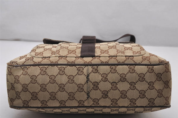 Authentic GUCCI Shoulder Cross Body Bag GG Canvas Leather 131211 Brown 6518I