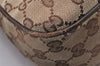Authentic GUCCI Shoulder Cross Body Bag GG Canvas Leather 131211 Brown 6518I