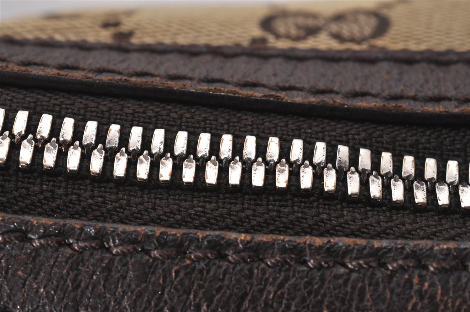 Authentic GUCCI Shoulder Cross Body Bag GG Canvas Leather 131211 Brown 6518I