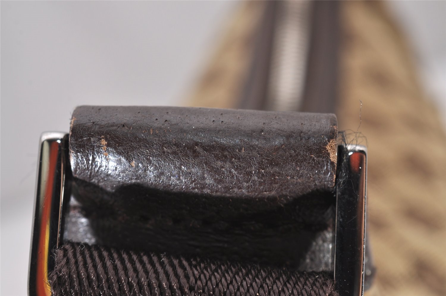 Authentic GUCCI Shoulder Cross Body Bag GG Canvas Leather 131211 Brown 6518I