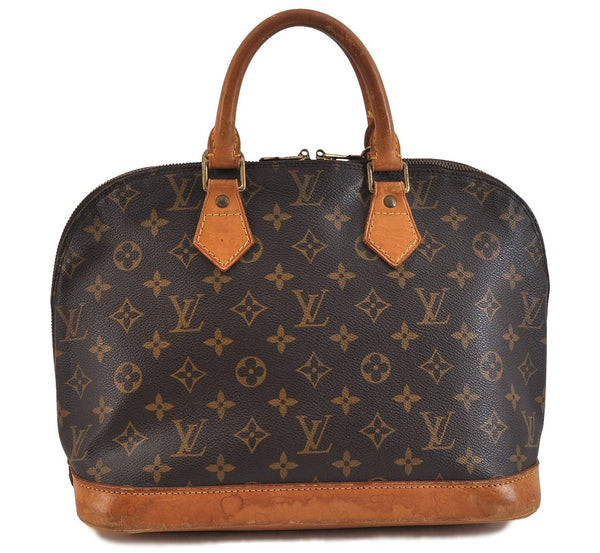 Authentic LOUIS VUITTON Monogram Alma Hand Bag M51130 LV 6519C