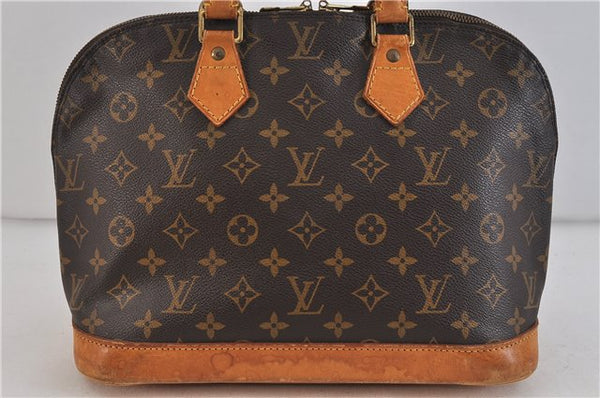 Authentic LOUIS VUITTON Monogram Alma Hand Bag M51130 LV 6519C