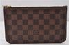 Authentic Louis Vuitton Damier Neverfull Pouch Purse Clutch Bag LV 6519F