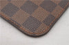 Authentic Louis Vuitton Damier Neverfull Pouch Purse Clutch Bag LV 6519F