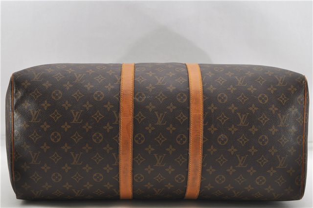 Authentic Louis Vuitton Monogram Keepall 55 Boston Bag M41424 LV 6522D