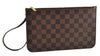 Authentic Louis Vuitton Damier Neverfull Pouch Purse Clutch Bag LV 6522F