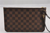 Authentic Louis Vuitton Damier Neverfull Pouch Purse Clutch Bag LV 6522F