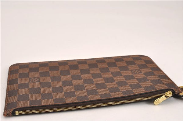 Authentic Louis Vuitton Damier Neverfull Pouch Purse Clutch Bag LV 6522F