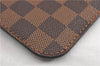 Authentic Louis Vuitton Damier Neverfull Pouch Purse Clutch Bag LV 6522F