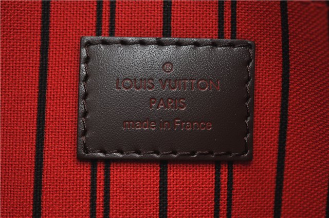 Authentic Louis Vuitton Damier Neverfull Pouch Purse Clutch Bag LV 6522F