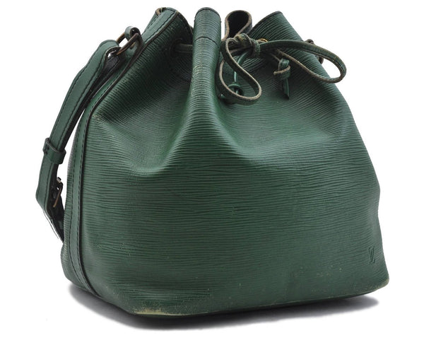 Authentic LOUIS VUITTON Epi Petit Noe Green Shoulder Bag M44104 LV 6523C