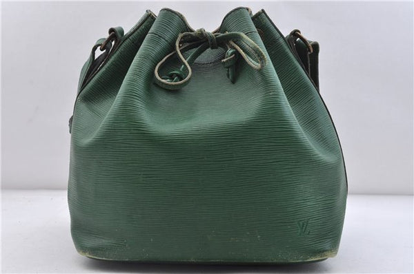 Authentic LOUIS VUITTON Epi Petit Noe Green Shoulder Bag M44104 LV 6523C