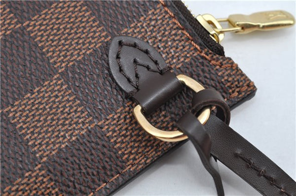 Authentic Louis Vuitton Damier Neverfull Pouch Purse Clutch Bag LV 6523F