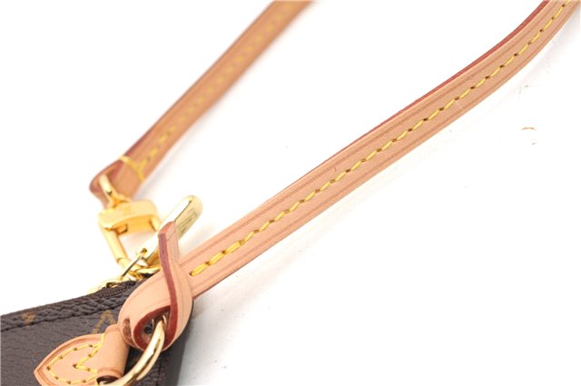 Authentic Louis Vuitton Monogram Neverfull Pouch Purse Clutch Bag Pink LV 6525F