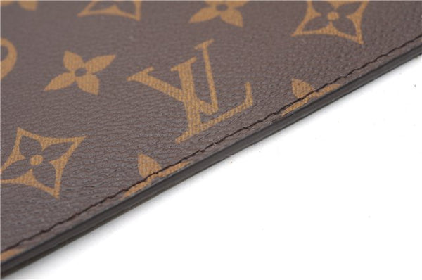 Authentic Louis Vuitton Monogram Neverfull Pouch Purse Clutch Bag Pink LV 6525F