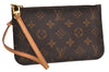 Authentic Louis Vuitton Monogram Neverfull Pouch Purse Clutch Bag Pink LV 6526F