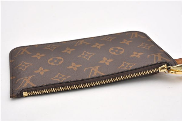 Authentic Louis Vuitton Monogram Neverfull Pouch Purse Clutch Bag Pink LV 6526F