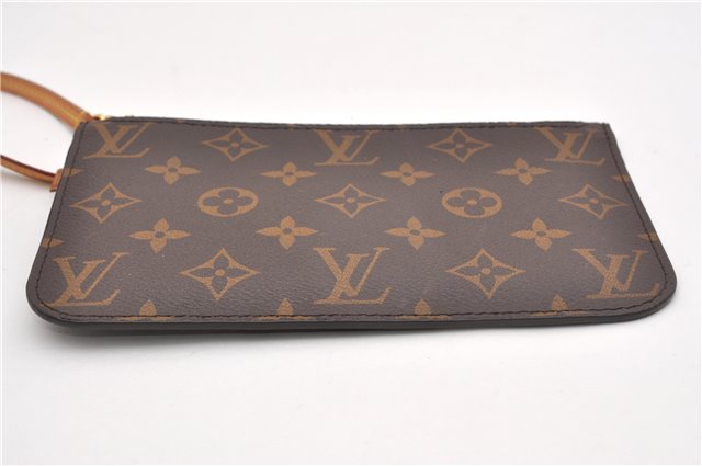 Authentic Louis Vuitton Monogram Neverfull Pouch Purse Clutch Bag Pink LV 6526F