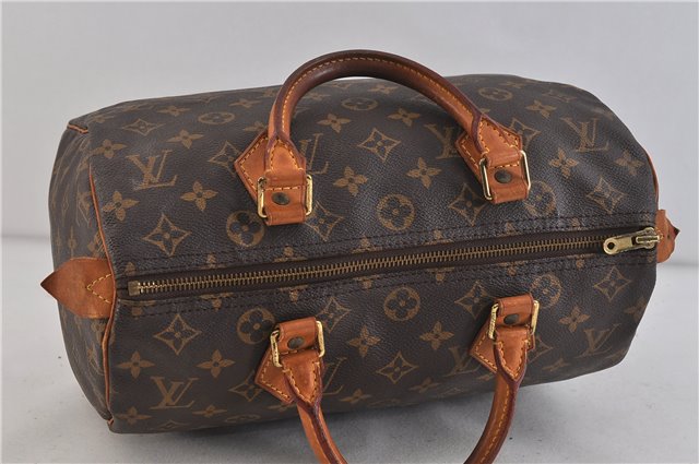 Authentic LOUIS VUITTON Monogram Speedy 30 Hand Bag M41526 LV 6527C