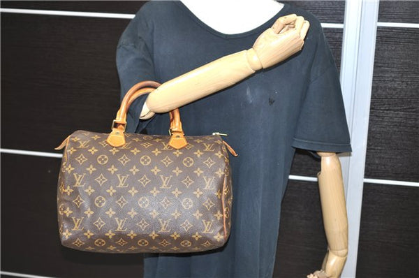 Authentic LOUIS VUITTON Monogram Speedy 30 Hand Bag M41526 LV 6527C