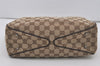 Authentic GUCCI Vintage Shoulder Tote Bag GG Canvas Leather 113019 Brown 6530I