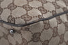 Authentic GUCCI Vintage Shoulder Tote Bag GG Canvas Leather 113019 Brown 6530I