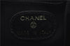 Authentic CHANEL Caviar Skin CoCo Mark Cosmetic Pouch Purse Black 6531C