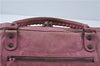 Authentic BALENCIAGA Classic The Twiggy 2Way Hand Bag Leather 128523 Pink 6532B