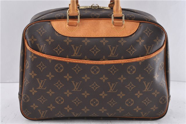 Authentic LOUIS VUITTON Monogram Deauville Hand Bag M47270 LV 6532C