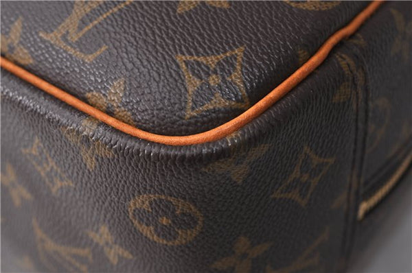 Authentic LOUIS VUITTON Monogram Deauville Hand Bag M47270 LV 6532C