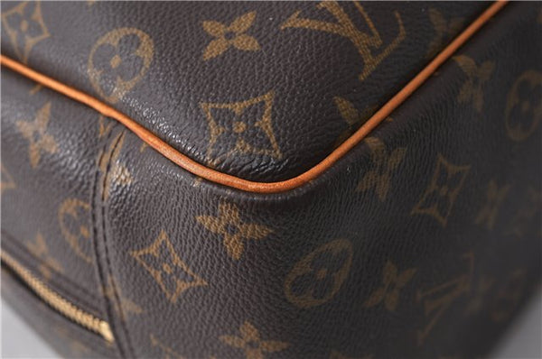 Authentic LOUIS VUITTON Monogram Deauville Hand Bag M47270 LV 6532C