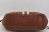 Authentic PRADA Vintage Leather Nappa Shoulder Tote Bag Brown 6532I