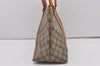 Authentic GUCCI Vintage Shoulder Tote Bag GG PVC Leather 114595 Brown 6535I